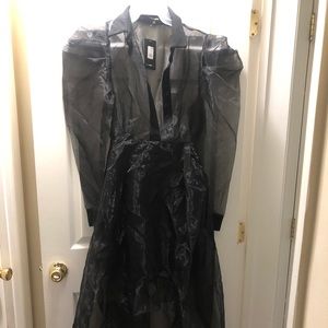NWT black high low dress